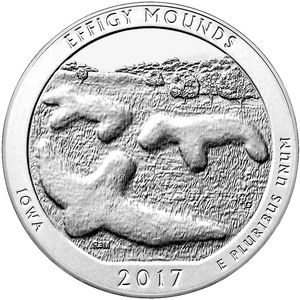 Compare 2017 Silver 5oz. Effigy Mounds National Monument ATB prices